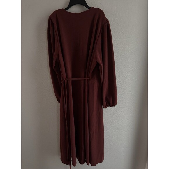 Women’s Wrap Dress plus size L (US20) NWT Hayden Sienna rustic red midi dress - Picture 10 of 12